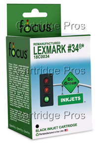 Lexmark 34 Black Ink Cartridge	 (18C0034)