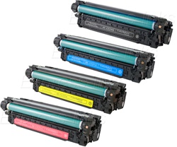 5x Eurotone Patrone XXL für HP Color LaserJet CM-3530-MFP CP-3525-DN CP-3525-N 