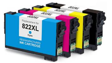 Epson 822XL Ink Cartridges for WorkForce Pro WF-3820, Pro WF-4820, Pro WF-4830, Pro WF-4834