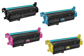 HP 508A, 508X Toner Cartridges  (CF360A- 363A)