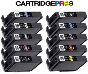 Canon PGI-72 Compatible Ink Cartridges for Pixma Pro 10