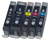 Canon CLI-8 / PGI-5 Ink Cartridge Series     